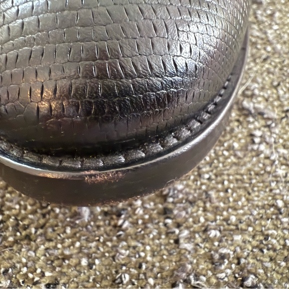 Buttero Black Leather Men’s Dress Shoe Size 40 - Picture 8 of 16